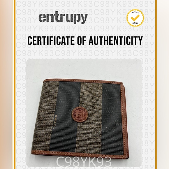 FENDI - PEQUIN STRIPE BI-FOLD WALLET - Picture 15 of 16